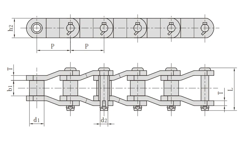 heavy-duty-cranked-link-transmission-chains-Specification-1