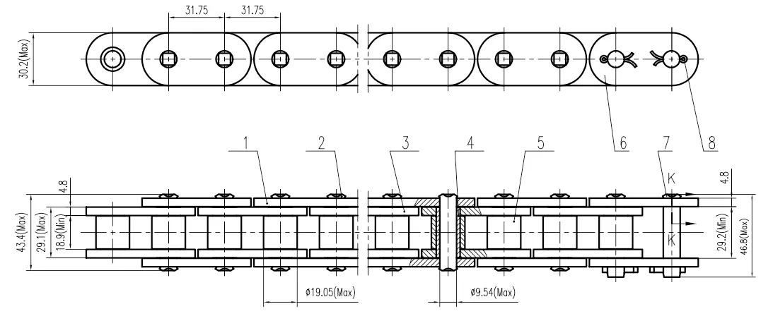 high-strenghth-roller-chain-C100HSP-00